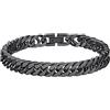 Richsteel Braccialetto a maglia barbazzale da 8/12/17 mm, in acciaio inox/oro, con scatola regalo per San Valentino, compleanno