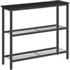 HOOBRO Tavolo Console, Tavodo da Ingresso, Tavolo da Divano, Corridoio, Entrata, Soggiorno, Nero EBB73XG01