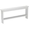 YXXSDP Mensola posteriore del divano Tavolino salvaspazio da posizionare dietro al divano, consolle stretta per ingresso, mensola contenitore da posizionare accanto al letto(White,47.2x8x25.6in/120x20x65cm)