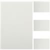 BELLIFFY 4 Pezzi Lastre in Alluminio per Sublimazione con Cornice Integrata Pannelli Termici Rettangolari per Stampa Fai da Te Foto e Poster Decorativi per Pareti di Casa e Ufficio