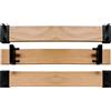 SCM Créations Set di 3 stecche 73 cm, 730 x 53 x 8 mm, 7 pieghe con 6 punte per rete, bz, listello