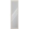 CDF Armadio con Specchio da Ingresso, Mobile a Colonna Stretto da Corridoio con Asta Appendiabiti e Ripiani, Guardaroba per Giacche, Design Industriale Antracite e Rovere Artigianale, 50x35x180 cm
