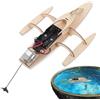 Générique Modellini Di Barche In Legno Da Costruire - Assemblaggio Yacht,Kit Di Barca Modello In Legno A Motore Elettrico,Per 6-14 Anni Gioco Di Ruolo Progetti Educativi Feste Esterni Interni Famiglia Ragazzo
