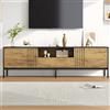 BTM Mobile Porta TV Basso Moderno con 2 Ante e 1 Cassetto, Supporto TV Mobile per Soggiorno 170 cm