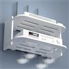 Generic Porta Modem da Parete Pannelli Ecologici Prodotti Dall'uomo, Progetto di Allineamento Razionale, Mobile Nascondi Router Wifi per Soggiorno TV(White,30 * 19.5 * 13cm)
