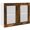 vidaXL Mobile Pensile Rovere Fumo 80x31x60 cm in Legno Multistrato