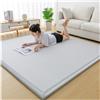 Generico Materasso Da Pavimento Giapponese Materasso Futon, Materassino Tatami Letto Da Pavimento Pieghevole Arrotolabile For Campeggio, Camera Degli Ospiti For Adulti(Light gray,200x250)