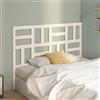 IBUQDDV Spalliera Letto Testiera Letto Matrimoniale Testiere Per Letto Matrimoniale Spalliera Letto Matrimoniale Testiera per Letto Bianca 126x4x104cm in Legno Massello di Pino per Soggiorno