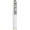 Fobyfurny Mobile da Bagno, 20 x 20 x 168 cm, Bianco