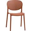 ZANINI DESIGN Sedia Marcelli, set di 2 sedie, colore verde azzurro (Mattone)