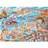 MOJIGE Puzzle da 1000 pezzi, Puzzle per adulti, Un enigma stimolante, Puzzle da 1000 pezzi per adulti per tutta la famiglia, Regali per donne, Regali per uomini, Tema: Spiaggia estiva