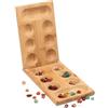 Generico Gioco Da Tavolo In Legno - Set Da Gioco Strategico Con Pietre Preziose Africane, Scacchi Da Viaggio Pieghevoli | Kit Di Attività Per La Competizione Di Conteggio Dei Ciottoli Colorati Per Fest