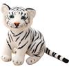 Générique Tigre Peluche Realistico | Tigre Peluche Morbido Animali in,Cuscino a Pelo Abbracciante per Amici