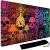 MPLRC PLAYMAT Grande tappetino artistico da gioco con borsa, tappetino personalizzato per carte da gioco per MTG, cuciture ai bordi, compatibile con custodie standard per carte 60 cm x 35 cm (No Zone