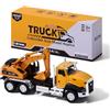 AIUAZA 1/50 Ratio die Casting Engineering Construction Vehicle, Excavator, Alloy Collection Model Car, Boy's Door Opening Pull Back Car Toy(1 x Excavator)