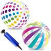 VyxStelyndric 2 pcs Palloni Gonfiabili per l'Acqua, 40cm Palloni da Spiaggia Gonfiabili, Pallone da Spiaggia Gonfiabile, Pallone da Nuoto Estivo, Pallone Gonfiabile, per Bambini Adulti Giochi