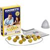 Generisch Gioco di scacchi magnetico portatile con magnete per viaggi e campeggio. Con 20-40 pietre magnetiche come regalo per bambini dai 9 ai 14 anni. Include puzzle Checkers gioco in forme geometriche.