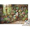 QKZJXNHPWR Pittura di Artista in Giardino 1.000pezzi CARTA RICICLATA per Adulti Anti-riflesso Artista in Giardino Puzzle per Decorazione Murale e Regalo IDEE REGALO OTTIME 38x26cm/1000pezzi
