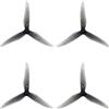 Gemfan 2 paia Hurricane SL 5125 3-Leaf Props PC Paddles ?1,5 mm 2 mm elica per motore Drone 2204-2206 (1,5 mm, grigio)