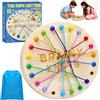 VingaHouse Gioco da Brainy Knots Rope, Gioco da Tavolo della Corda Torta, Giocattolo Montessori da Viaggio, Soluzione Centrale di Allacciatura per Bambini Adulti, Educativo Giocattolo in Legno per Bambini 3 4 5