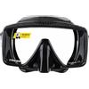 Cressi dal 1946 SF1 & Dry Combo Set, Maschera Quadrata Frameless con Lente temperata + Snorkel Dry, Ideale per apnea e Snorkeling, Unisex, Nero/Blu/Arancione Lente UV, One Size