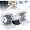 Generic Lucidatrice a doppia testa, tampone da banco ad alta potenza da 550 W, velocità 3000 giri/min, per gioielli, lavorazione del legno e odontoiatria