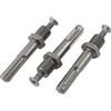 Ruilogod 1/4 SDS 4 Grooves Shank Drill Chuck Adapter 3 PZ Grigio scuro