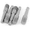 Ruilogod 3/8 -16 filettatura maschio esagonale elettrico Mandrino adattatore Grey 5PCS