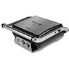 SOGO SS-7137 Electric Grill, Sandwich Maker and Panini Grill, Opening 180°, with Timer and Temperature Control, 2000 Watt, Grey Metallic Black