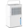 SOARS Deumidificatore 12L/24H, Deumidificatore Elettrico Mobile a 3 Modalità, con Timer 24 Ore, Spegnimento Automatico, Sbrinamento, Display LED, per Appartamenti, Cantine