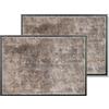 Schöner Wohnen Kollektion Zerbino interno - Set di 2 zerbini 50 x 70 cm in cemento grigio - Zerbino antiscivolo robusto - Zerbino per porta d'ingresso lavabile a 30°C