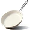 Jovire 28 cm in ceramica antiaderente padella Skillet - PFAS-Free, non tossico, forno cassaforte e induzione pronto, utensili da cucina in alluminio con maniglia in acciaio inossidabile