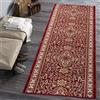 Carpeto Rugs Tappeto Cucina Orientale Floreale Pelo Corto - Tappeto Corridoio - Tappeto Passatoia Cucina - Tappeti Cucina - Tappeto per Cucina Moderni - Bordeaux Rosso - 70 x 380 cm
