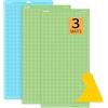 Lya Vinyl LYA-CRICUTMATS-12X24 - Tappetini da taglio per Cricut Explore Air, confezione da 3 tappetini da taglio (2 x StandardGrip, 1 x LightGrip) per Cricut Explore Air Series, accessori Cricut