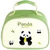 WFKKMEQ Panda Borsa Porta Pranzo, Borsa Termica Porta Pranzo Riutilizzabile Borsas Frigo Piccola Portatile Lunch Bag Borsas Isotermica Pranzos Sacco Portatile per Campeggio, Ufficio, Scuola, Picnic, Viaggi