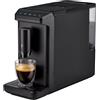 Tchibo Macchina da caffè Esperto mini per Caffè Crema e Espresso, solo 16 cm di larghezza, piccola e compatta, adatta per ogni cucina, campeggio, Tinyhouse, appartamento studentesco, nero