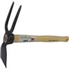 SHW-FIRE 59101 - Zappa da giardino a lama larga, 2 denti con manico in legno di frassino corto, 40 cm