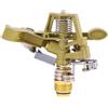HERCHR Irrigatore a Impatto in Ottone da 1/2 Pollice, 1 Pezzi Irrigatore a Spruzzo in Lega di Zinco Regolabile a 360° Testa Dell'irrigatore Per Carichi Pesanti con Ugelli Ruota L'irrigatore(1/2 pollice)
