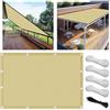FlySoul Vela Ombreggiante Impermeabile 2.5x4.2m Tenda da Sole per Esterno Vele Ombreggianti Rettangolare Telo Parasole con Fune e Occhiellato Protezione UV Tenda a Vela per Giardino Balcone Terrazza