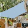 Cool Area Vela Ombreggiante Impermeabile 2.5x2.5m Quadrato,Grigio Blu | Tenda a Vela Protezione 95% Raggi UV,Tenda da Sole per Giardino Esterno Terrazza
