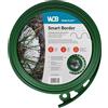 WDB - Bordo flessibile in plastica, lunghezza 10 m, altezza 5 cm, con 20 chiodi di fissaggio, colore verde