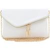 FashionPuzzle Envelope Wristlet Clutch Crossbody Bag with Chain Strap