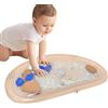Generico Water Play Mat, Inflatable Tummy Time, 28.74x16.54in Sensory Development Toy, Promotes Motor Skills, Fun Learning Features, Ideal For, Bath, Beach, Easter Play