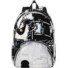 kkvhhyuo Zaino in tela con stampa batterista, zaino leggero per la scuola, zaino da viaggio per computer portatile, per uomini e donne, lavoro, sport, viaggi, volo,, Nero , S, Zainetto
