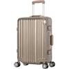 Travelhouse London, valigetta rigida in alluminio, con telaio in alluminio, diverse misure e colori, T1169, gold, Handgepäck, Valigia