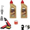 farbrothersonline COMPATIBILE CON SUZUKI BURGMAN 650 TAGLIANDO-MANUTENZIONE COMPLETO MOTORE CAMBIO LUBRIFICANTE CASTROL POWER 1 RACING SINTETICO 10W40 4T SUPER ACCELLERAZIONE FILTRO OLIO+F.ARIA+CANDELA