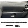 KUNGKIC in fibra di carbonio auto copilota cruscotto striscia copertura Sticker stoccaggio maniglia decorazione compatibile con Subaru Impreza STI 2002 2003 2004 interni accessori decorativi (nero)