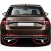 Generic Boa Line - Deflettore di scarico cromato automatico, 2 pezzi, in acciaio inox, compatibile con Skoda Superb III 3V 2015Up