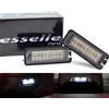 Esselle Parts Placchette Luci Targa LED Compatibili Seat Exeo 3R Ibiza 6J MK5 Leon 2 1P Leon 3 5F Toledo 4 Skoda Superb 3 18 SMD CANBUS T10 W5W 6000K Bianco Ghiaccio Plug & Play