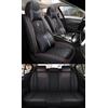 NOBQUA Coprisedili Auto Universali per 5 Posti in Vera Pelle-Compatibili con Jeep Renegade Compass Cherokee Wrangler - Impermeabili, Antiscivolo-Set Completo per SUV e Berlina